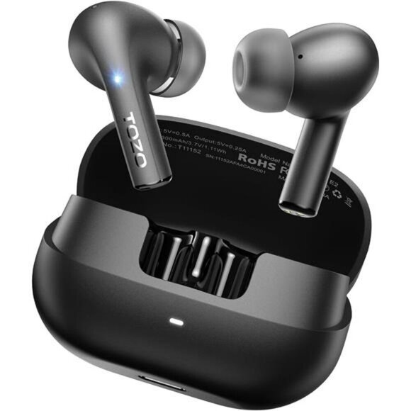 TOZO E2 Wireless Bluetooth Earbuds Bass Noise Canceling In Ear Headphones Mic - Picture 1 of 7